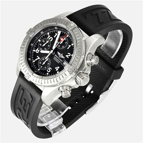 breitling black titanium watch|breitling titanium avenger.